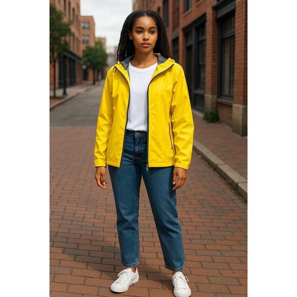 Hilfiger Athletics Rain Jacket XL Unisex with Hood - Picture 2 of 6